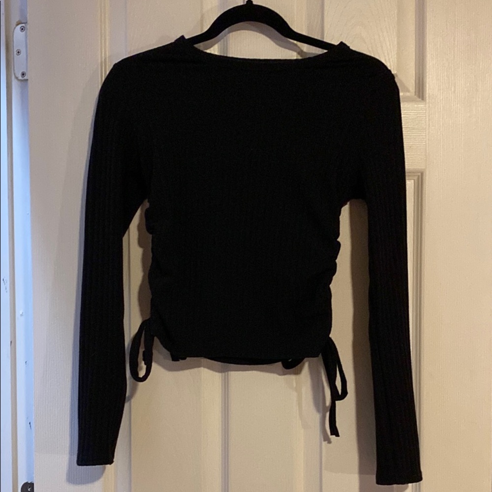 Black long sleeve.